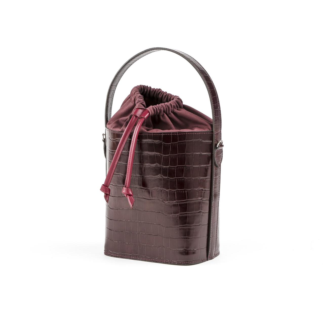 Mango croc cheap effect bucket bag